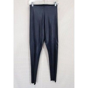 Commando Leggings Womens Large Faux Leather Flat Front Pull On Skinny Shaping